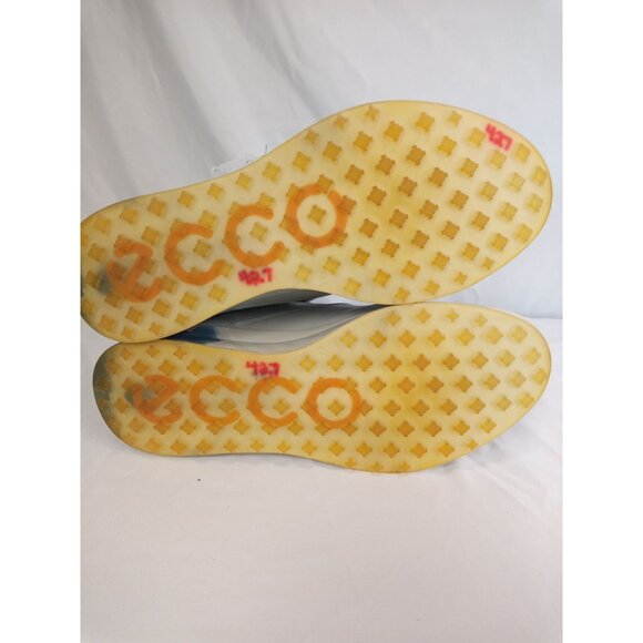 ecco M Golf S-Three Concrete Retro Blue Performance Golf Shoes Size (44) 10-10. - Picture 8 of 12
